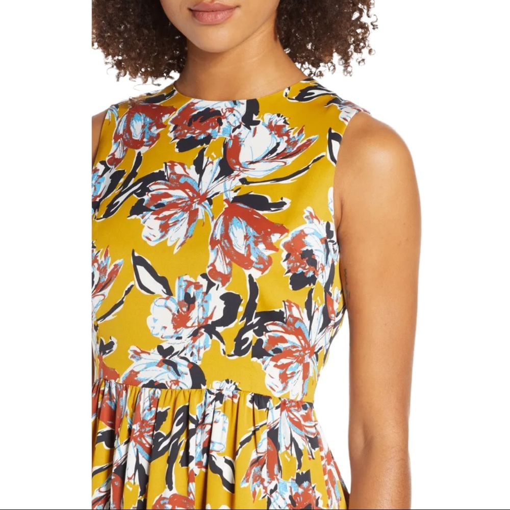 Chelsea28 Floral Print Sleeveless Midi Dress (S) - Picture 4 of 13
